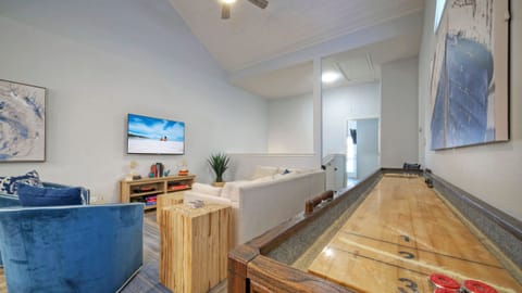 Shuffleboard and TV. (Down the Shore)