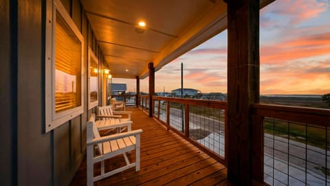 Sip your coffee (or evening drink) in a rocker and soak up those Port A sunsets from the deck.