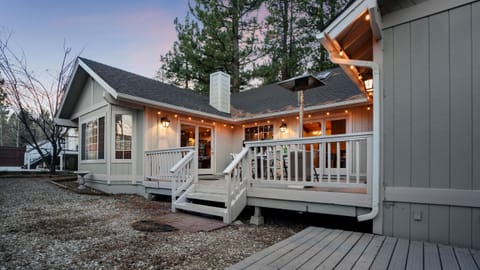 Exterior and spacious backyard.