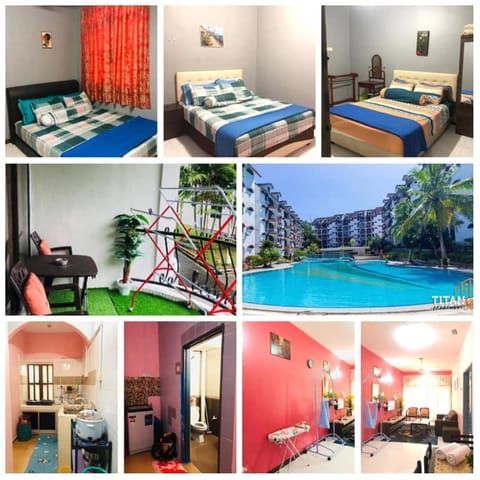 Communal lounge/ TV room, Living room, Photo of the whole room, Bedroom, Pool view, Swimming pool