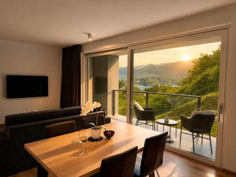 Natural landscape, View (from property/room), Balcony/Terrace, Living room, Evening entertainment