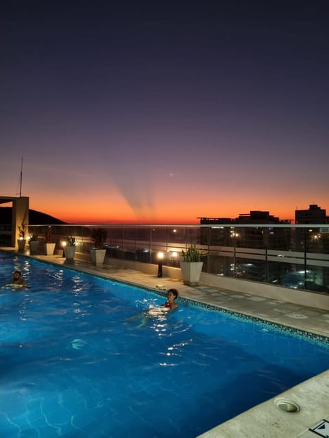 Swimming pool, Sunset