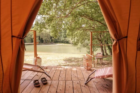 Patio, Natural landscape, Lake view, River view