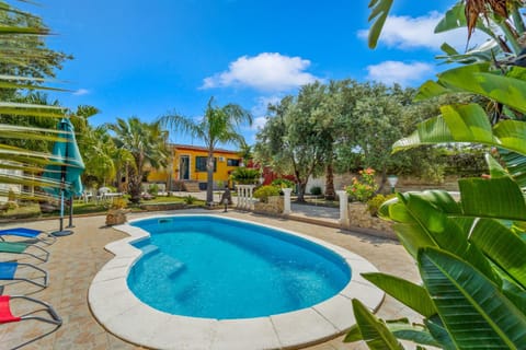 Property building, Living room, Swimming pool