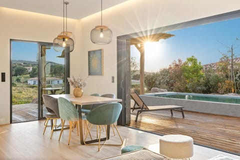 Patio, View (from property/room), Living room, Pool view, Swimming pool