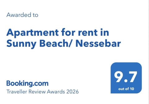 Apartment for rent in Sunny Beach/ Nessebar Apartment in Nessebar