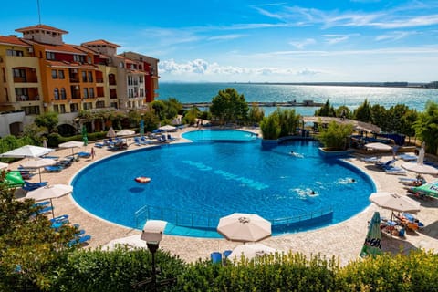 Pool view, Swimming pool, sunbed