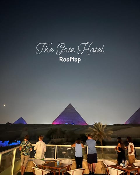 Night, group of guests