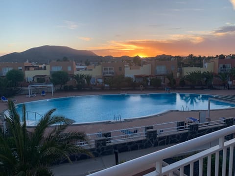 Swimming pool, Sunset