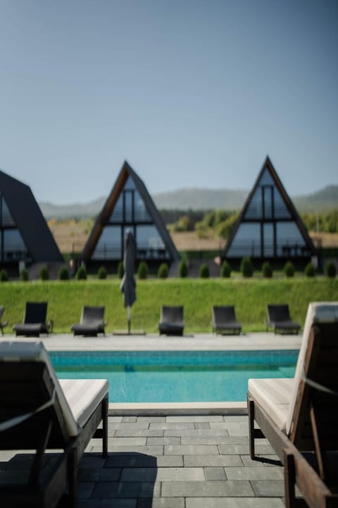 Natural landscape, Pool view, Swimming pool, sunbed