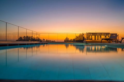 Pool view, Swimming pool, Sunset