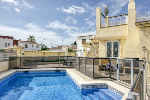 Property building, Living room, Swimming pool