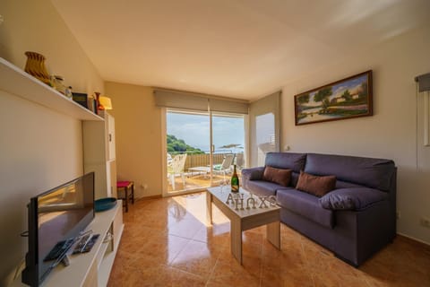 Natural landscape, TV and multimedia, Kitchen or kitchenette, Living room, Seating area, Sea view