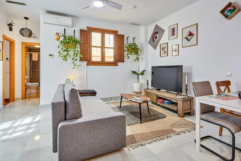 TV and multimedia, Living room, Seating area, fireplace, air conditioner