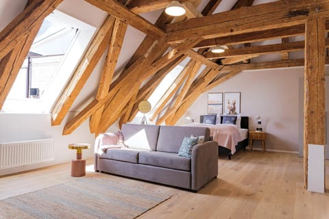 Property building, Living room, Bedroom