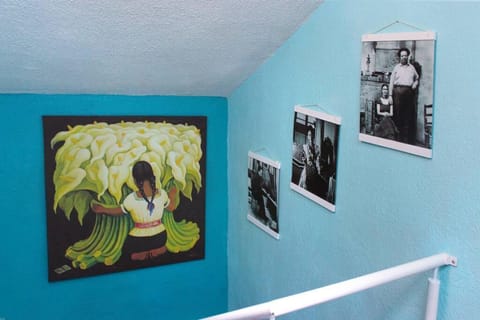 Colorida Casa Azul en Texcoco Centro WiFi Cocina House in State of Mexico