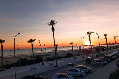 Beach, Sea view, Sunset