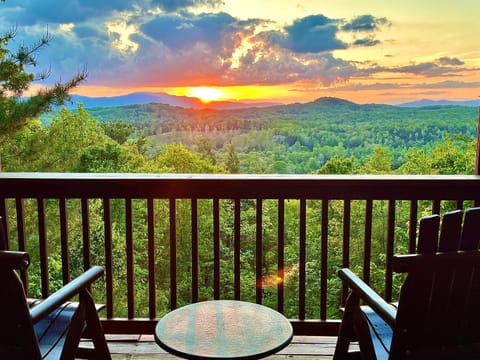 Mountain view, Sunset