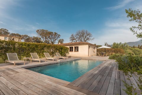 Property building, Living room, Swimming pool