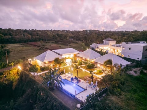 Property building, Natural landscape, Pool view, Swimming pool, sunbed