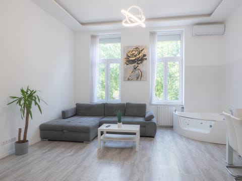 Living room, Seating area, Bath