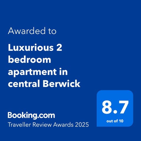 Luxurious 2 bedroom apartment in central Berwick Apartment in Berwick-upon-Tweed