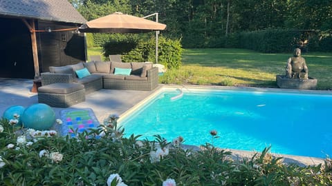 Spring, Day, Garden, Balcony/Terrace, Pool view, Swimming pool, sunbed