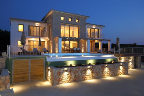 Property building, Night, Pool view