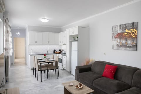 Kitchen or kitchenette, Living room, Dining area