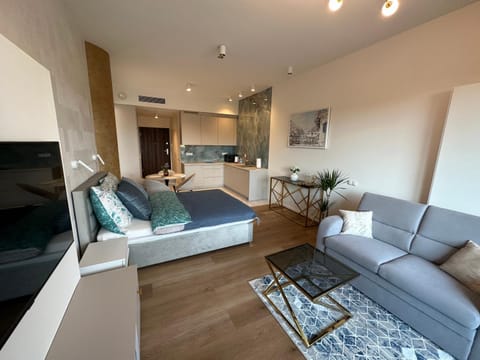 Hanza Tower Blue Bay Studio Apartment in Szczecin