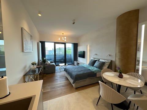 Hanza Tower Blue Bay Studio Apartment in Szczecin
