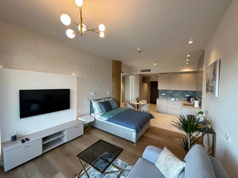 Hanza Tower Blue Bay Studio Apartment in Szczecin