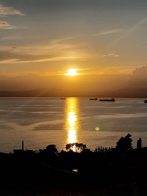 Natural landscape, View (from property/room), Sea view, Sunset