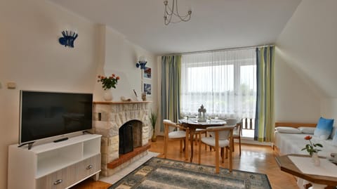 Living room, fireplace