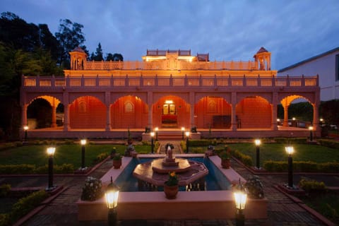 Property building, Night, Garden view