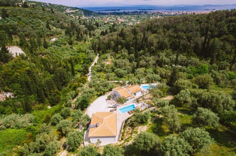 Property building, Nearby landmark, Spring, Day, Natural landscape, Bird's eye view, Mountain view, Pool view, Swimming pool