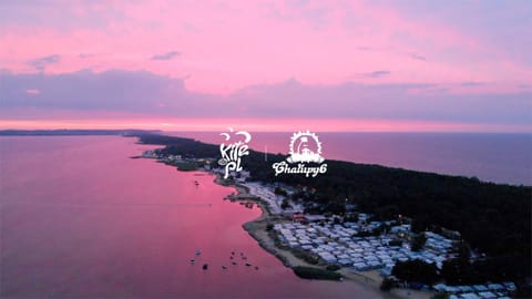 Bird's eye view, Sunset