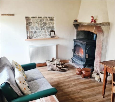 Property building, Day, Living room, Seating area, fireplace