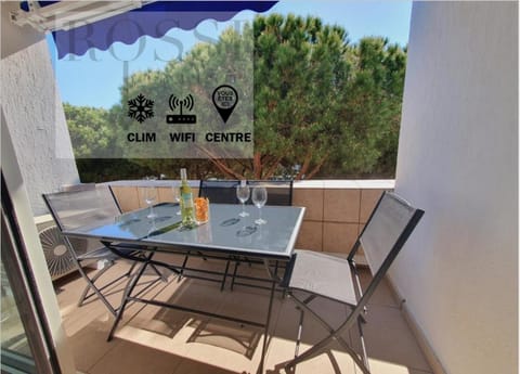 Patio, City view