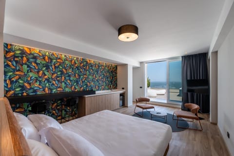 Bed, TV and multimedia, Living room, Photo of the whole room, Seating area, Bedroom