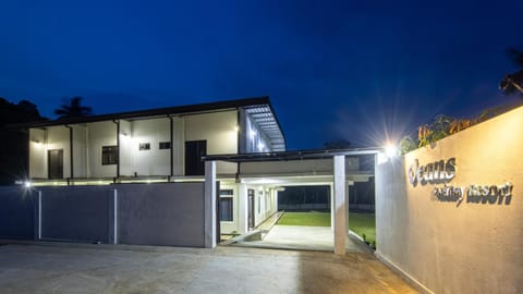 Property building, Night, Property logo or sign