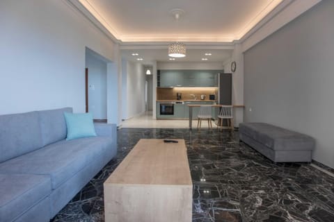 Kitchen or kitchenette, Living room, Seating area