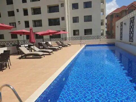 Property building, Pool view, Swimming pool, Swimming pool, sunbed