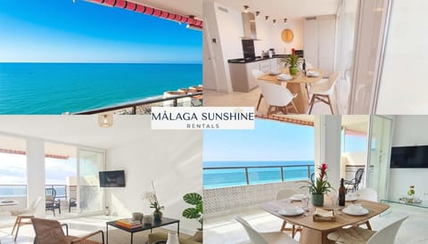 View (from property/room), Kitchen or kitchenette, Living room, Seating area, Dining area, Beach, Evening entertainment, Sea view