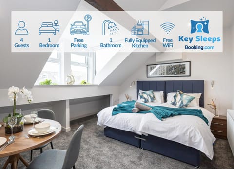 Morecambe Bay Free Parking By Beach Front Sea View Apartment in Morecambe