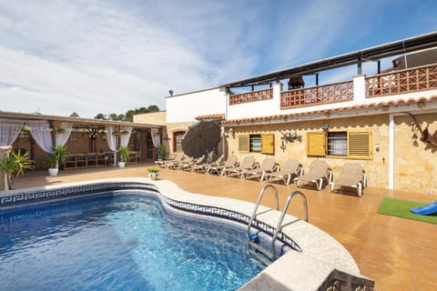 Property building, Living room, Swimming pool