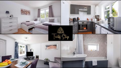 Living room, kitchen