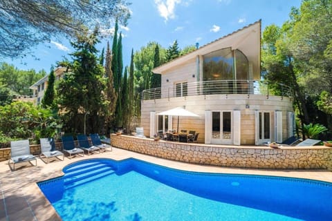 Property building, Living room, Swimming pool