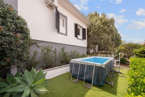 Property building, Living room, Swimming pool