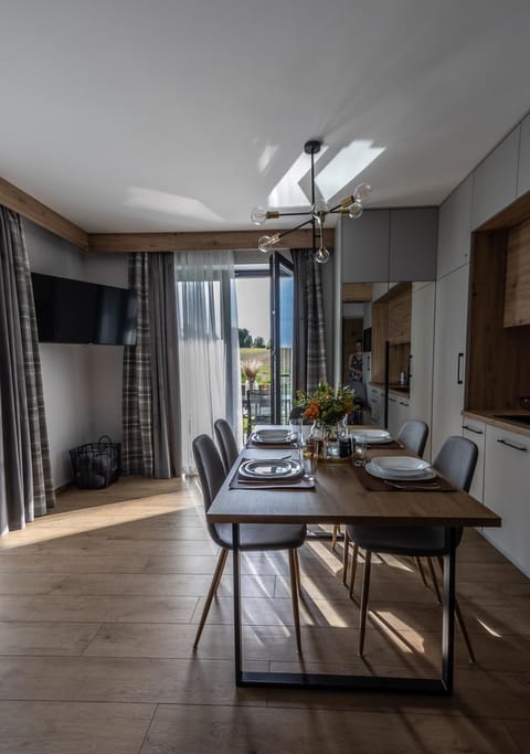 Kitchen or kitchenette, Living room, Dining area